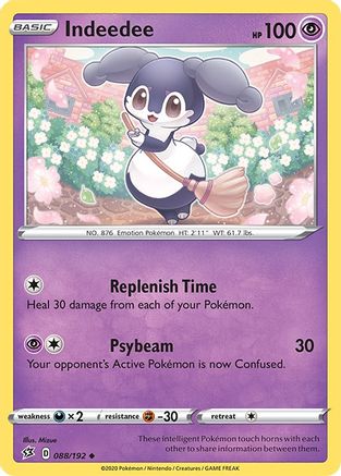 Indeedee (88) Reverse Holofoil - Rebel Clash