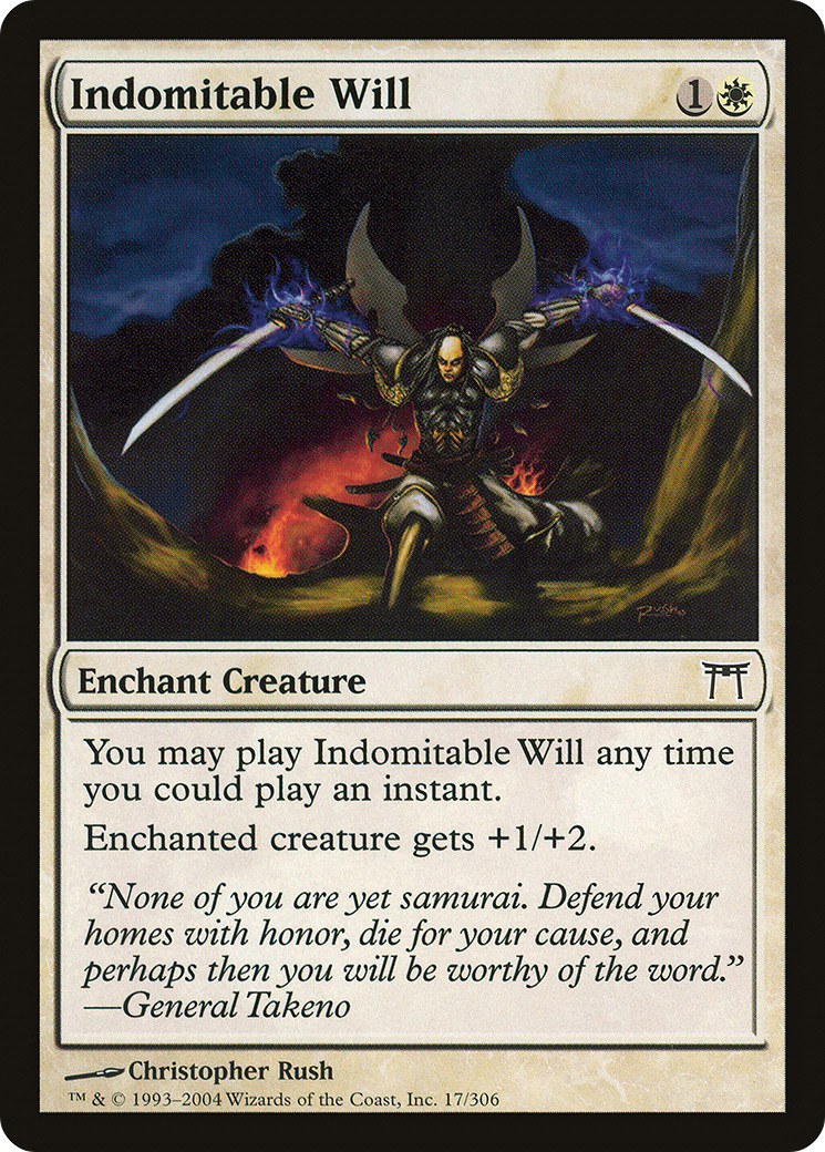 Indomitable Will (017) Foil - Champions of Kamigawa