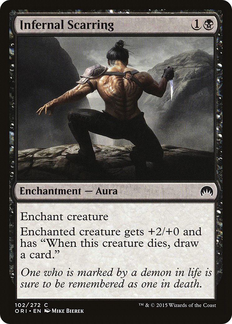 Infernal Scarring (102) Foil - Magic Origins
