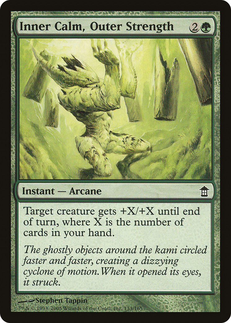 Inner Calm, Outer Strength (133) Foil - Saviors of Kamigawa