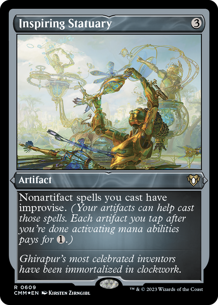 Inspiring Statuary (609) Etched Foil - Commander Masters
