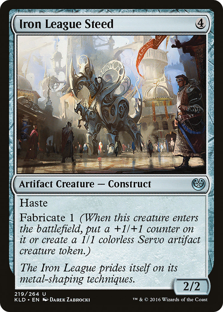 Iron League Steed (219) Foil - Kaladesh