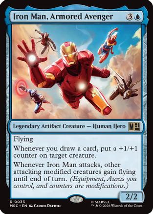 Iron Man, Armored Avenger (033) Surge Foil - Commander: Marvel Super Heroes