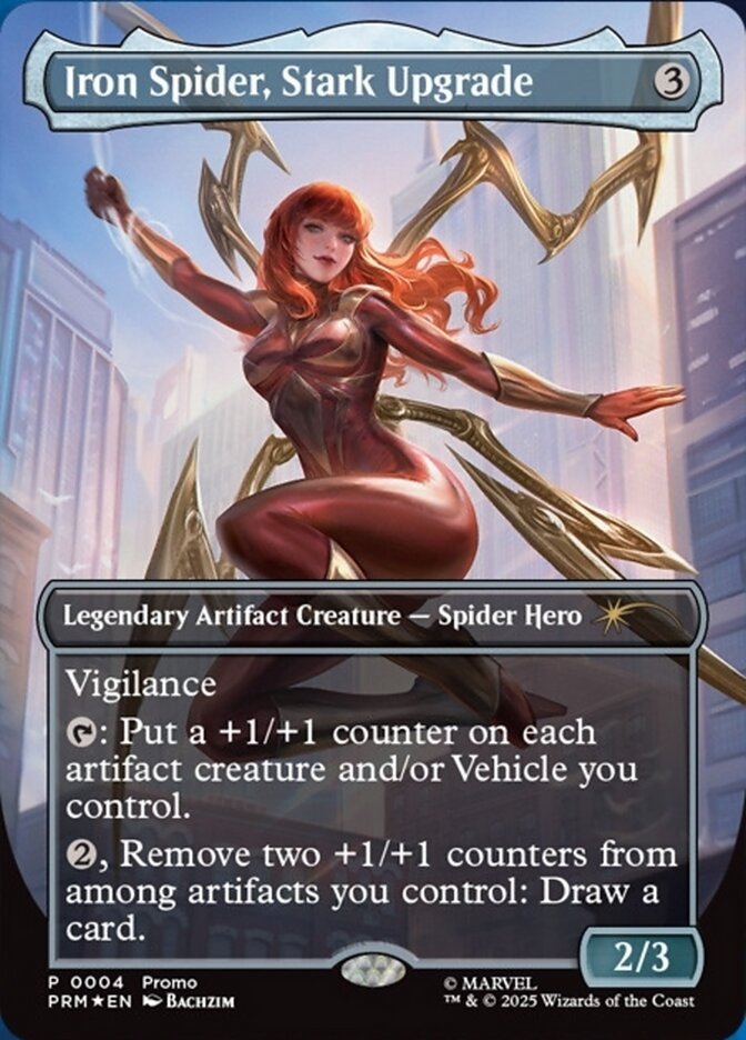 Iron Spider, Stark Upgrade (Borderless) (004) Foil - Media Promos