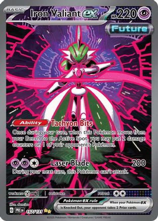 Iron Valiant ex (Alternate Full Art) (157) Holofoil - Prismatic Evolutions