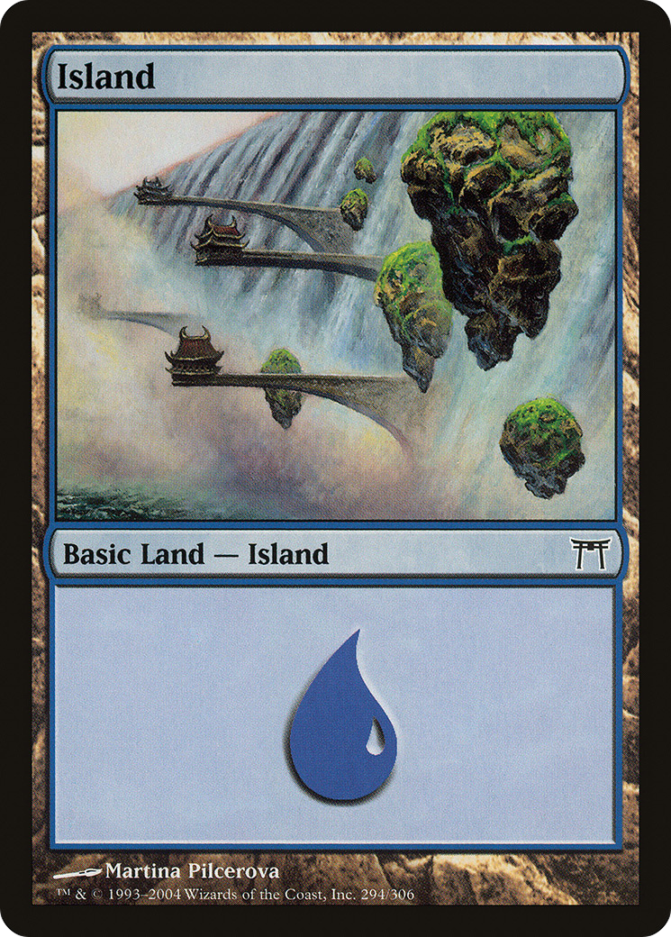 Island (294) Foil - Champions of Kamigawa