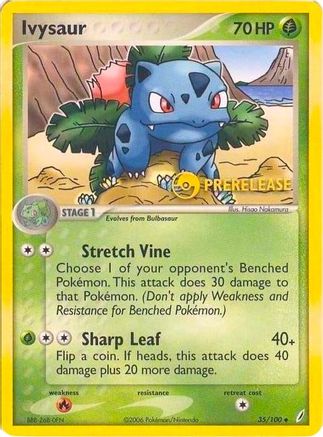 Ivysaur (Prerelease) (35) - Nintendo Promos