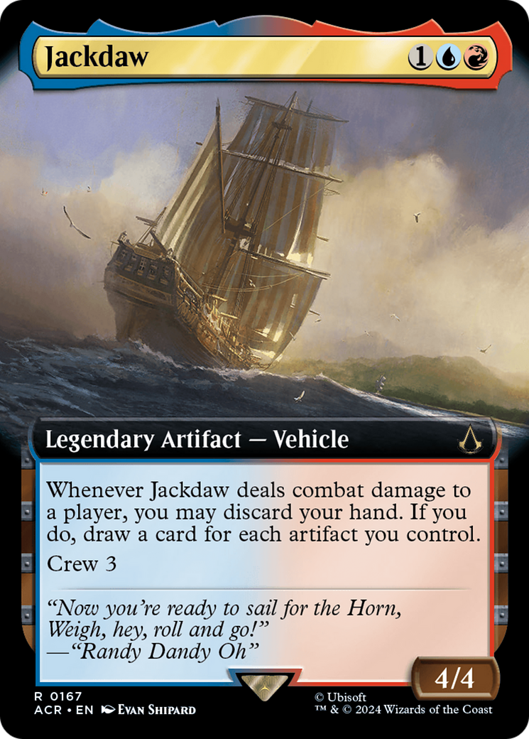 Jackdaw (Extended Art) (167) Foil - Assassin's Creed