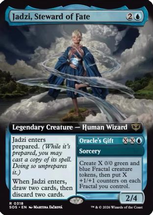 Jadzi, Steward of Fate (Extended Art) (318) Foil - Secrets of Strixhaven