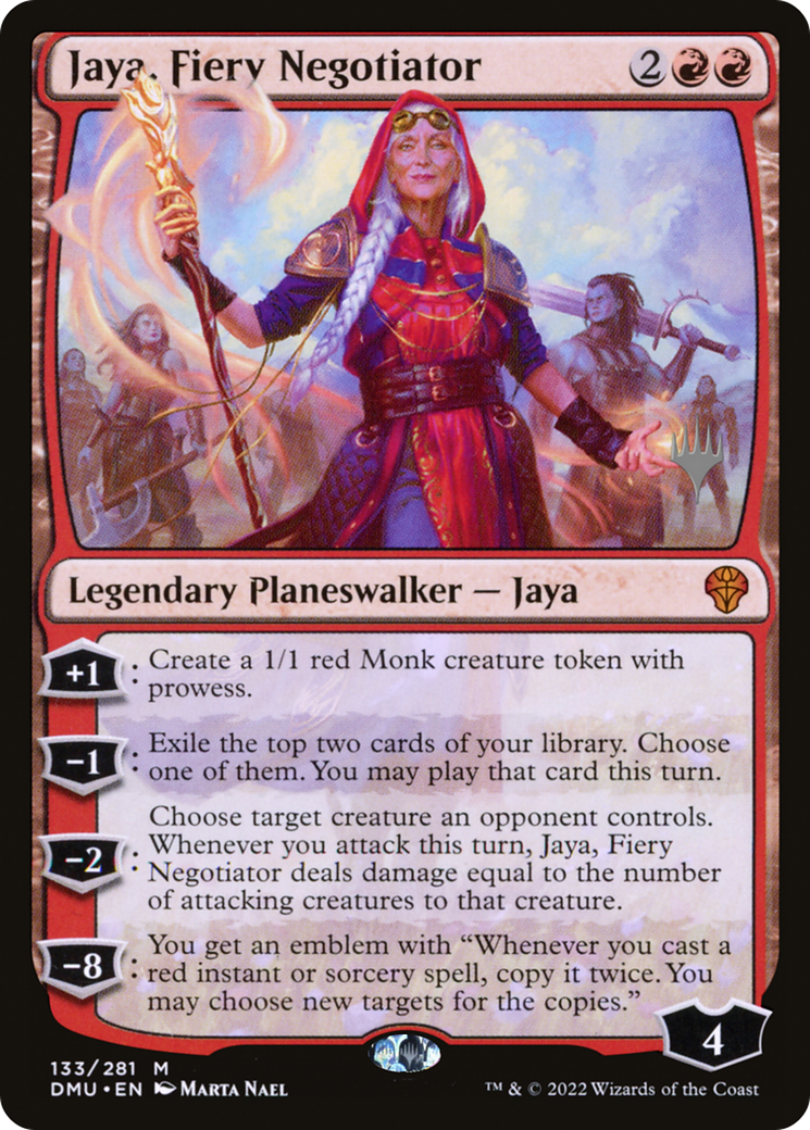 Jaya, Fiery Negotiator (133p) - Dominaria United Promos Foil