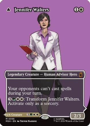 Jennifer Walters // The Sensational She-Hulk (Borderless Logo) (355) Foil - Marvel Super Heroes