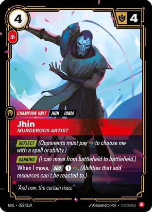 Jhin – Murderous Artist (022) Foil - Unleashed