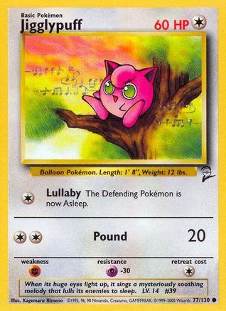 Jigglypuff (77) - Base Set 2