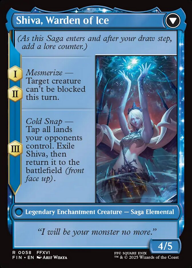 Jill, Shiva's Dominant // Shiva, Warden of Ice (058) - FINAL FANTASY