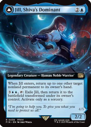 Jill, Shiva's Dominant // Shiva, Warden of Ice (Extended Art) (438) - FINAL FANTASY