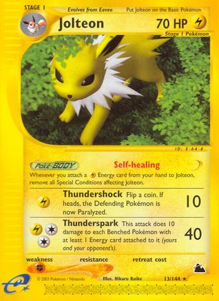 Jolteon (13) Reverse Holofoil - Skyridge