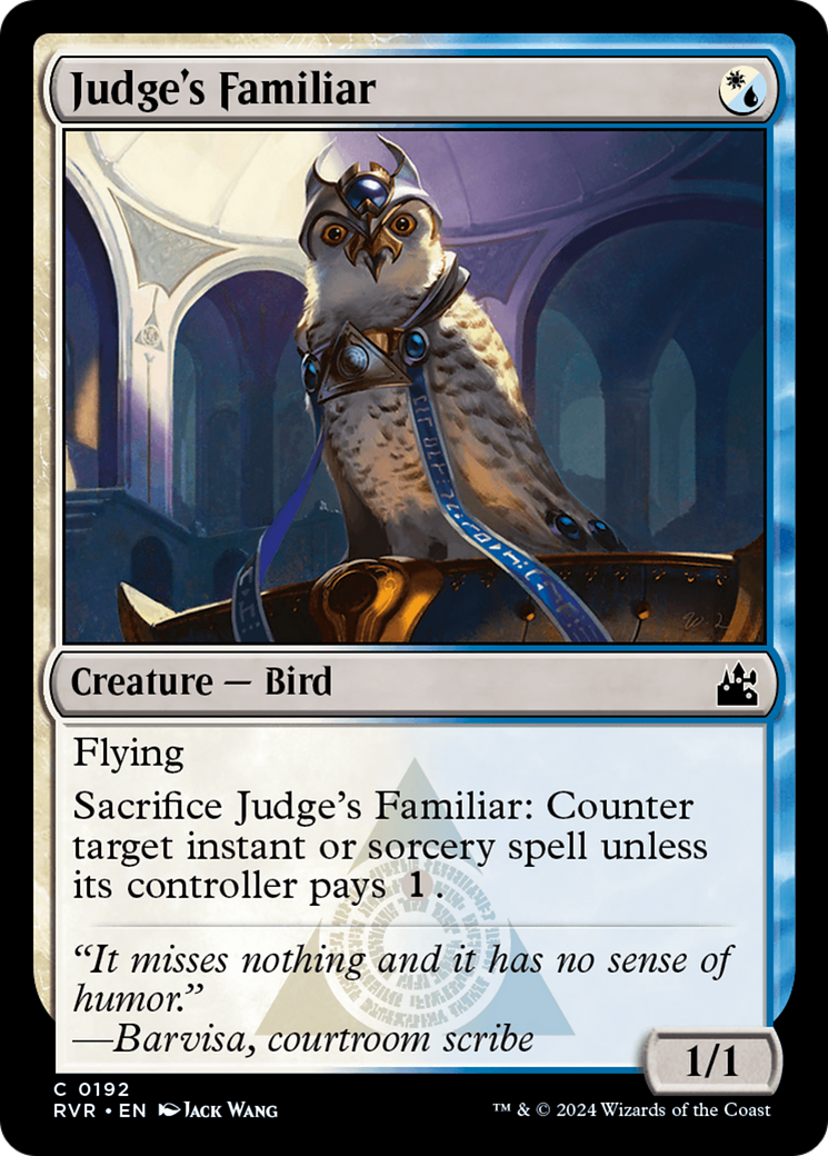 Judge's Familiar (192) Foil - Ravnica Remastered