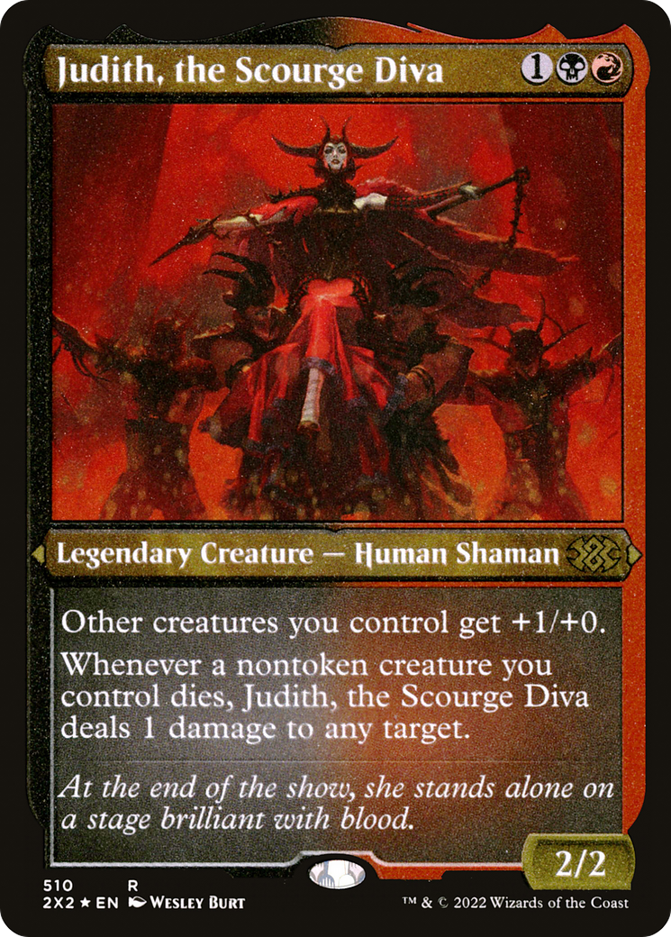 Judith, the Scourge Diva (510) Etched Foil - Double Masters 2022