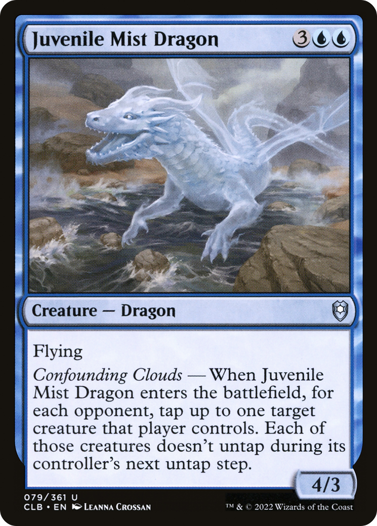 Juvenile Mist Dragon (079) - Commander Legends: Battle for Baldur's Gate Foil