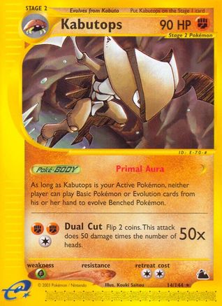 Kabutops (14) Reverse Holofoil - Skyridge