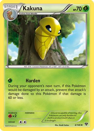 Kakuna (4) Reverse Holofoil - XY Base Set
