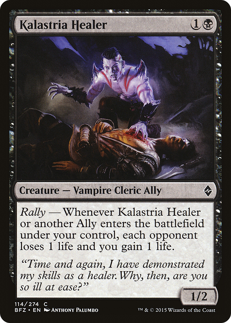 Kalastria Healer (114) Foil - Battle for Zendikar