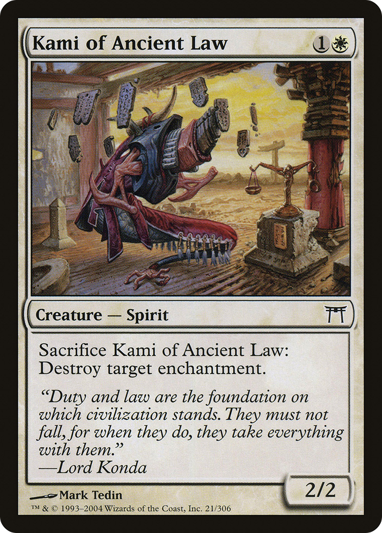 Kami of Ancient Law (021) - Champions of Kamigawa
