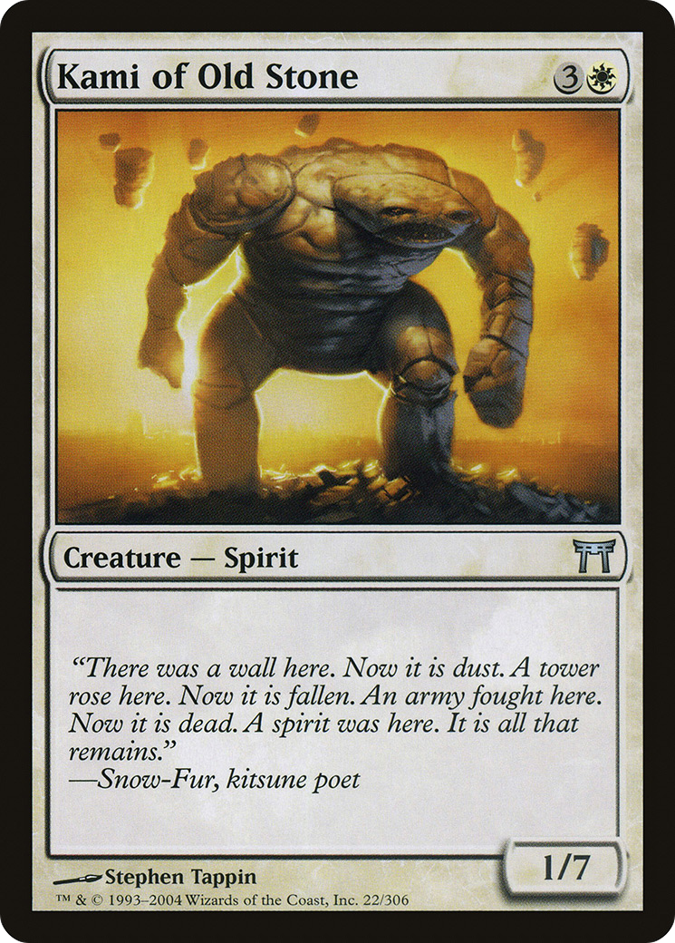 Kami of Old Stone (022) Foil - Champions of Kamigawa