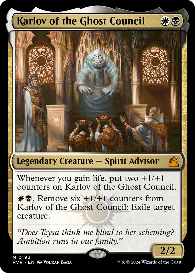 Karlov of the Ghost Council (193) Foil - Ravnica Remastered