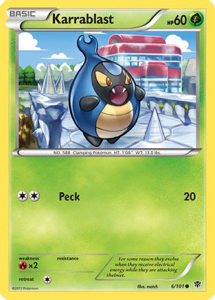 Karrablast (6) Reverse Holofoil - Plasma Blast
