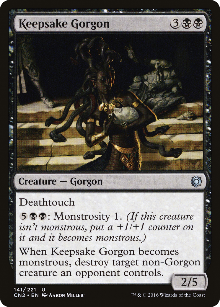 Keepsake Gorgon (141) Foil - Conspiracy: Take the Crown