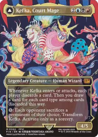 Kefka, Court Mage // Kefka, Ruler of Ruin (Borderless) (322) - FINAL FANTASY