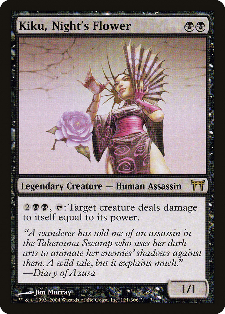 Kiku, Night's Flower (121) Foil - Champions of Kamigawa