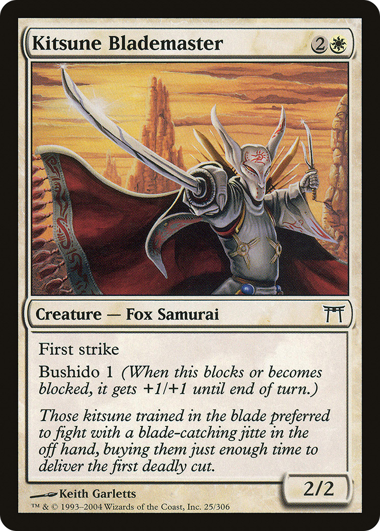 Kitsune Blademaster (025) - Champions of Kamigawa