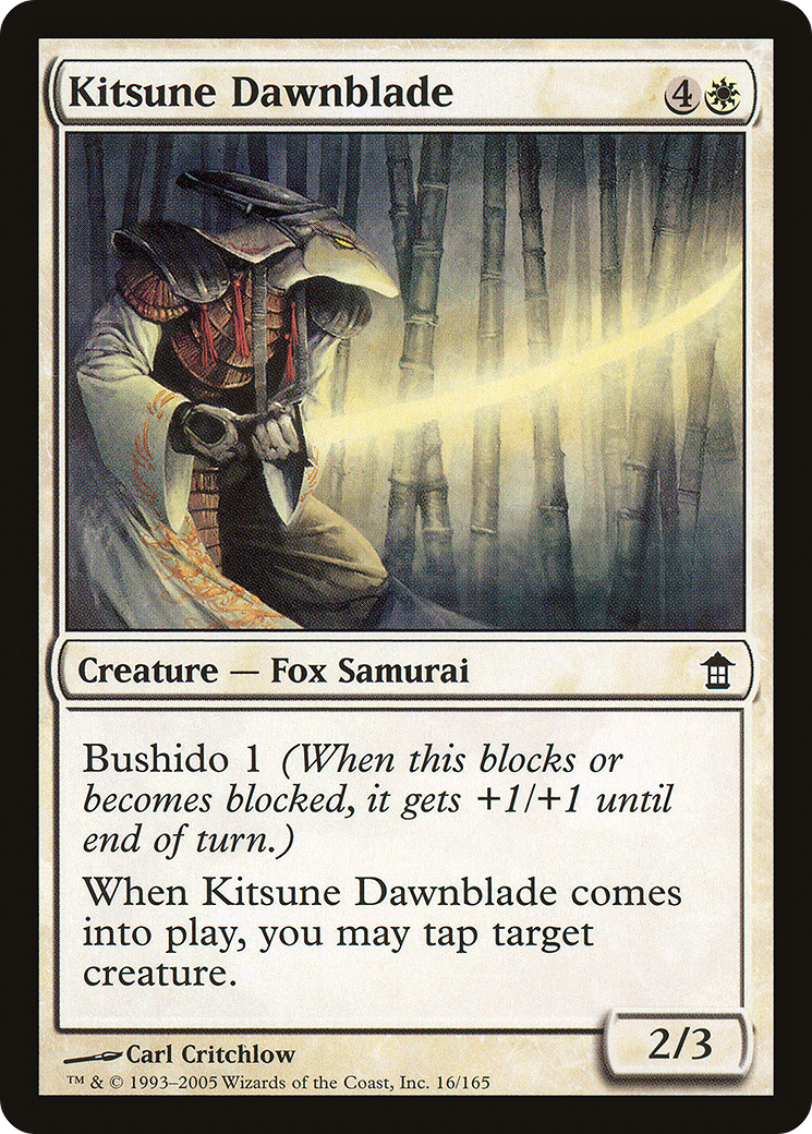 Kitsune Dawnblade (016) Foil - Saviors of Kamigawa