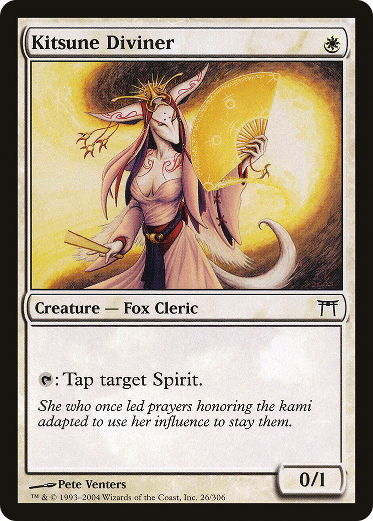 Kitsune Diviner (026) Foil - Champions of Kamigawa