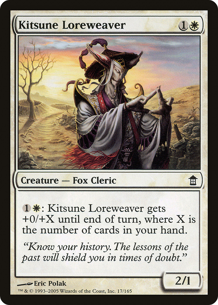 Kitsune Loreweaver (017) - Saviors of Kamigawa