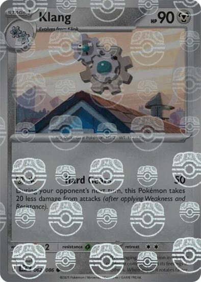 Klang (Master Ball Pattern) (62) Reverse Holofoil - Black Bolt