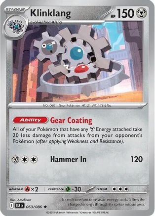 Klinklang (63) Reverse Holofoil - Black Bolt