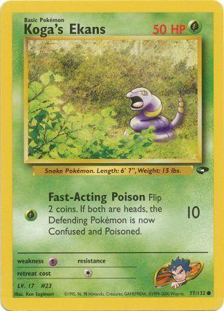Koga's Ekans (77) (Unlimited) - Gym Challenge