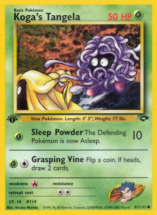 Koga's Tangela (81) (1st Edition) - Gym Challenge