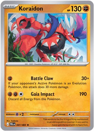Koraidon (47) Reverse Holofoil - Pitch Black