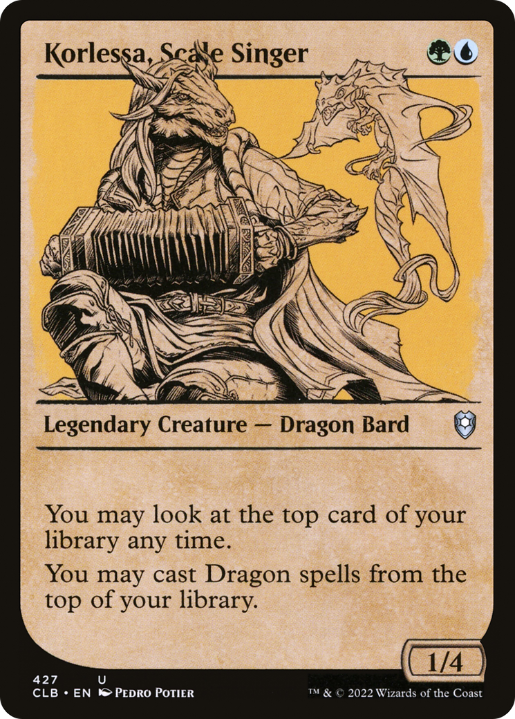 Korlessa, Scale Singer (Showcase) (427) - Commander Legends: Battle for Baldur's Gate Foil