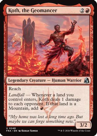 Koth, the Geomancer (248) Foil - Reality Fracture