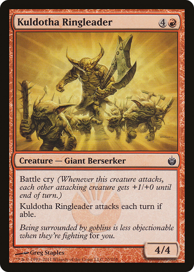 Kuldotha Ringleader (070) Foil - Mirrodin Besieged