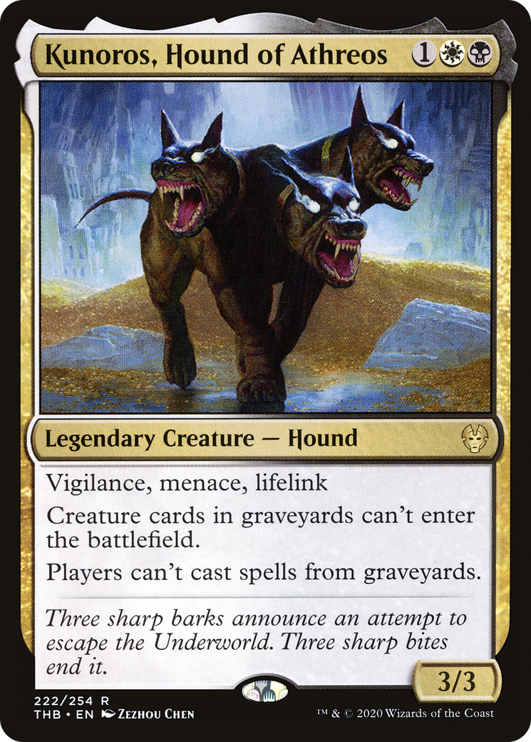 Kunoros, Hound of Athreos (222) - Theros Beyond Death Foil