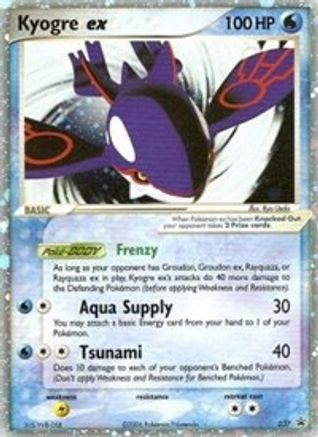 Kyogre ex (EX Collector's Tins) (37) Holofoil - Nintendo Promos