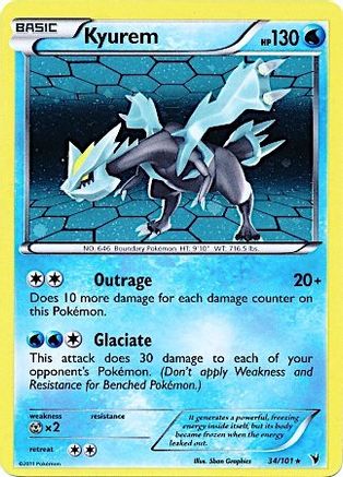 Kyurem (Cosmos Holo) (34) Holofoil - Miscellaneous Cards & Products