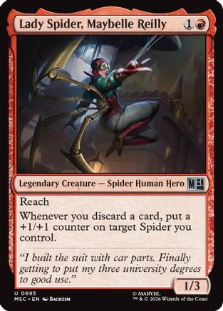 Lady Spider, Maybelle Reilly (695) - Commander: Marvel Super Heroes