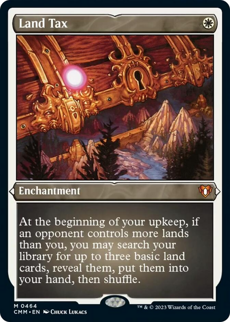 Land Tax (464) Etched Foil - Commander Masters